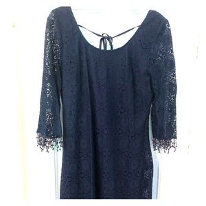 Navy Lace Dress
